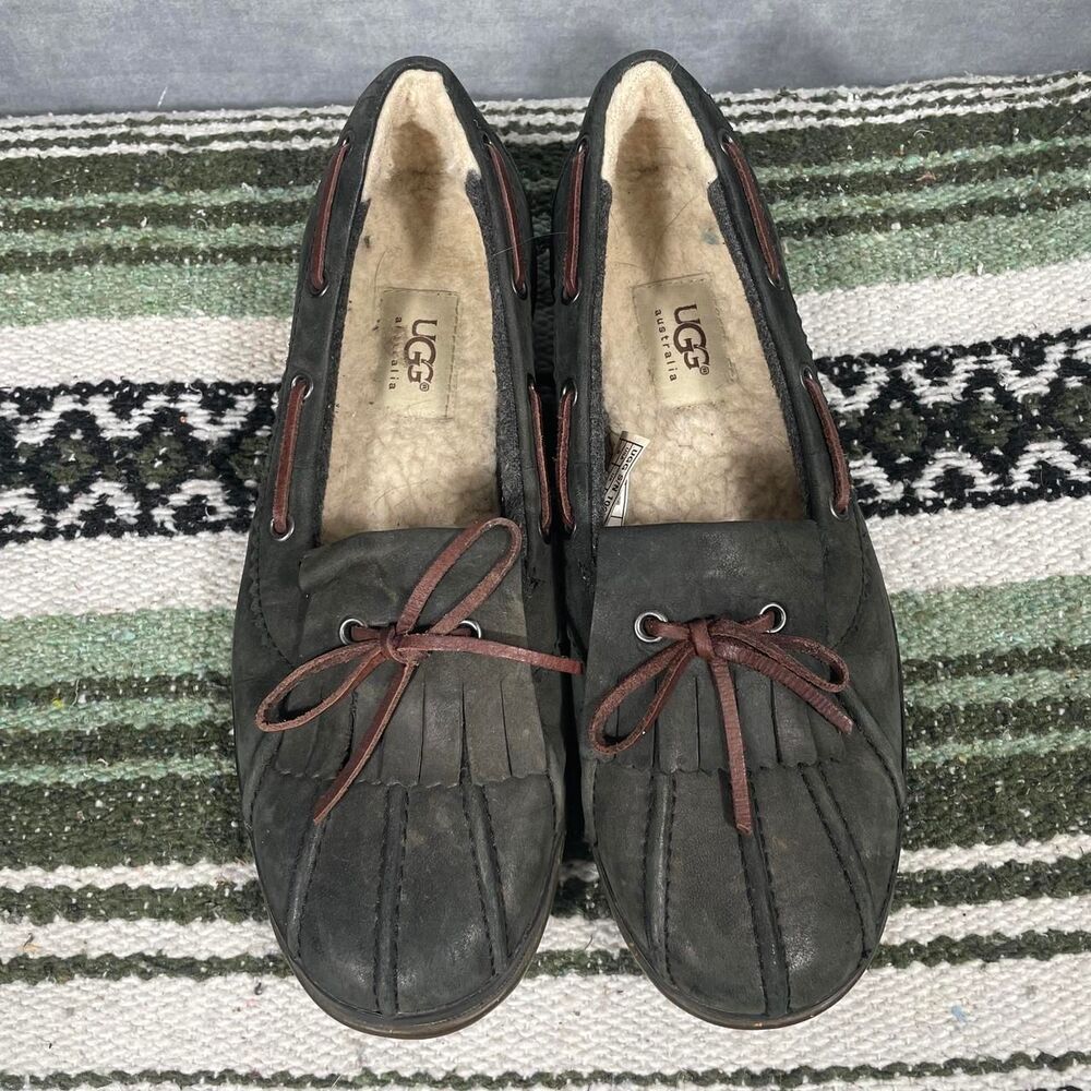 UGG fringe loafers